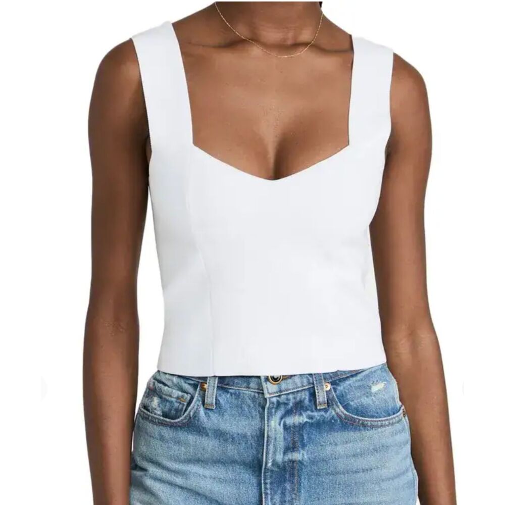 A.L.C. Jordana Knit Sleeveless Top White X-Small NEW NWT